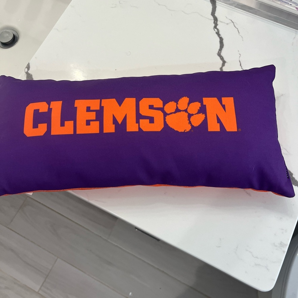 Clemson mini pillow